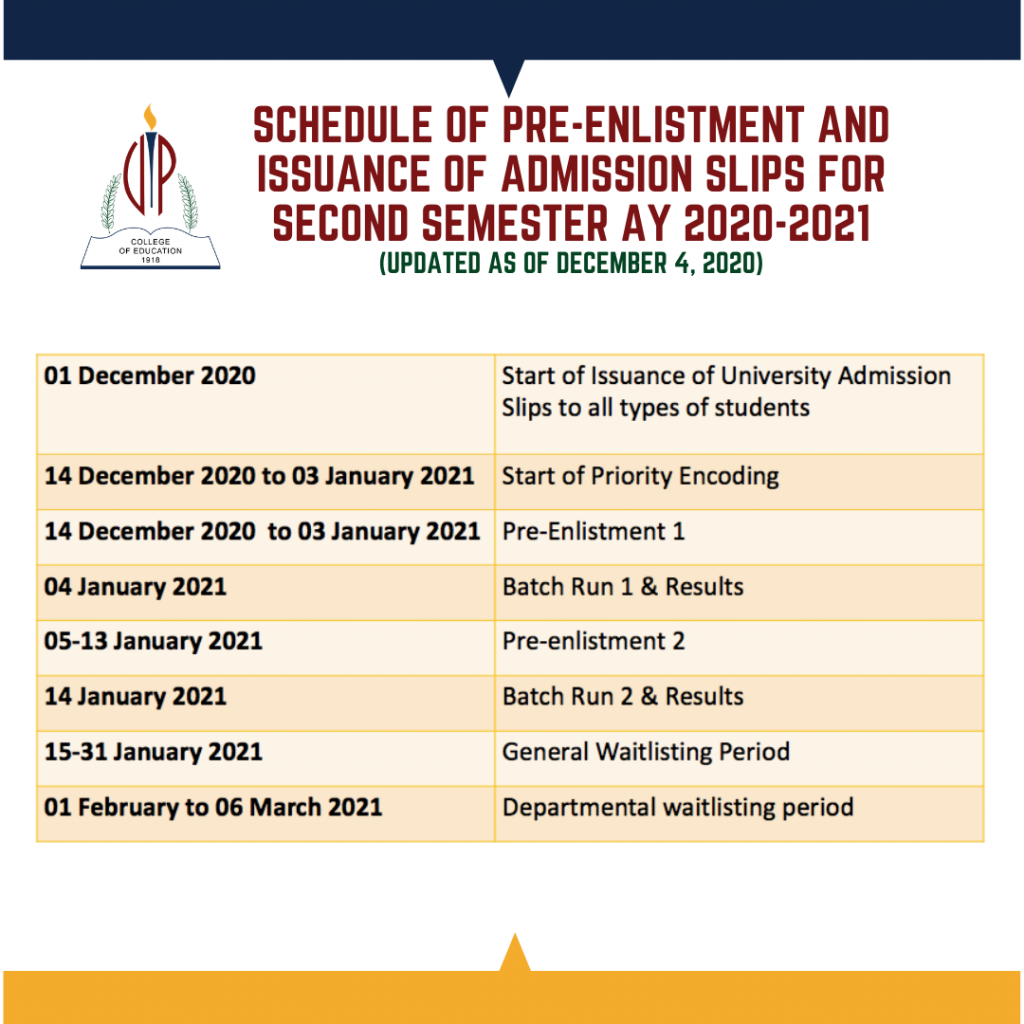 Important Dates for December 2020 - January 2021 and Pre ...
