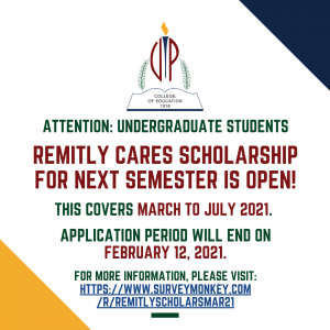 Remitly Cares Scholarship – College of Education