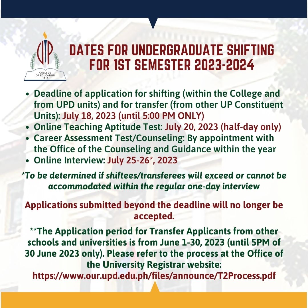 Application For Undergraduate Shifting Transfer For Semester 1 AY 2023   39 